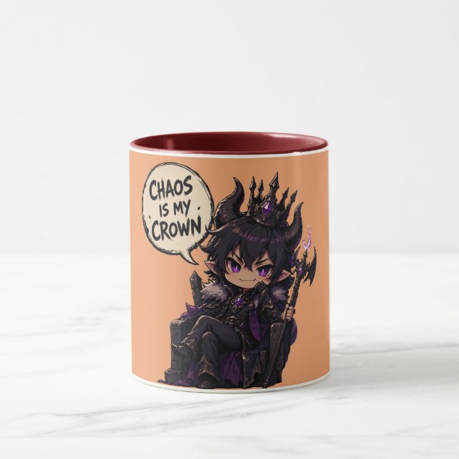 Caneca Caos é Minha Coroa (Centro)