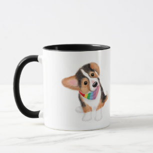 Caneca Cãozinho Corgi 'Melhor pai de cachorro de todos!'