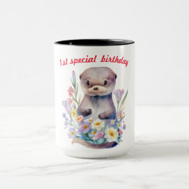 Caneca Cãozinho de aniversário especial de 1rua