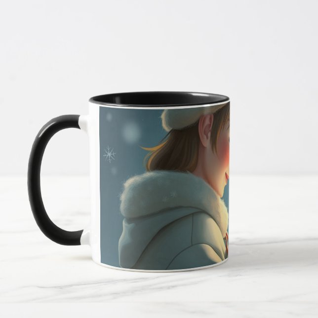 Caneca Cãozinho de café casal de Amor (Esquerda)