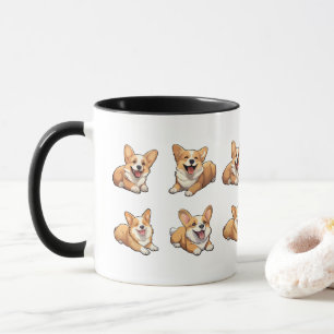 Caneca cãozinho-de-corgi-geleia