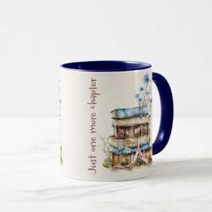 Caneca Capa de Citação de Amante de Livros Fofa
