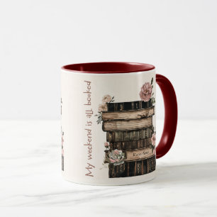 Caneca Capa de Citação de Amante de Livros Fofa