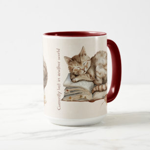 Caneca Capa de Citação de Amante de Livros Fofa