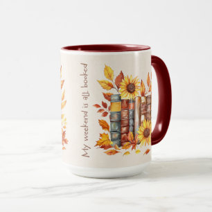 Caneca Capa de Citação de Amante de Livros Fofa