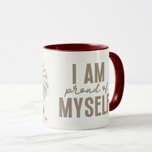 Caneca Capa de Citação Floral Inspiradora/Positiva