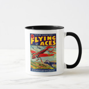 Caneca Capa de revista 3 dos áss de vôo