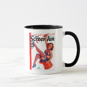 Caneca Capa de revista real 2 do divertimento da tela