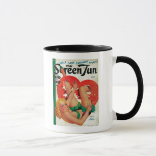Caneca Capa de revista real do divertimento da tela