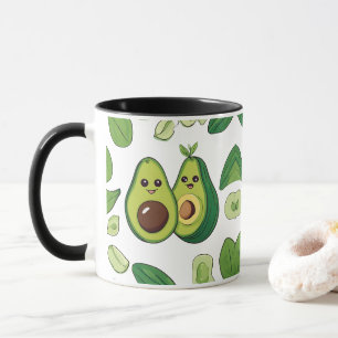 Caneca Capa de telefone de Casal Avocado Funny Kawaii F