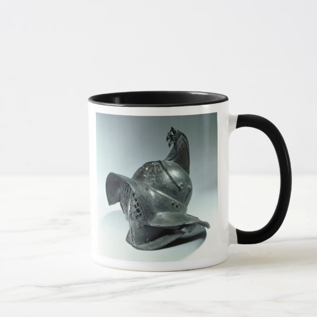 Caneca Capacete de bronze do gladiador de Thracian, (Direita)