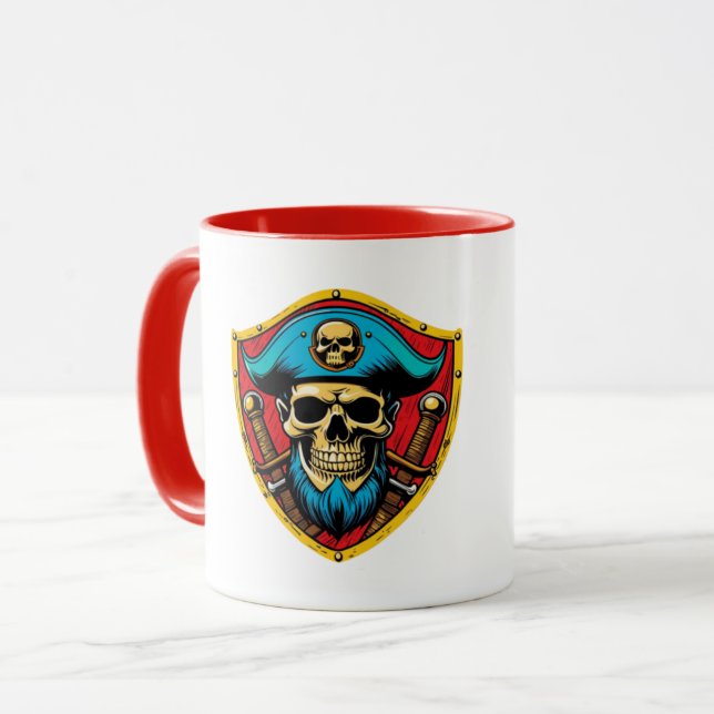 Caneca Capitã Pirata Mug (Frente Esquerda)