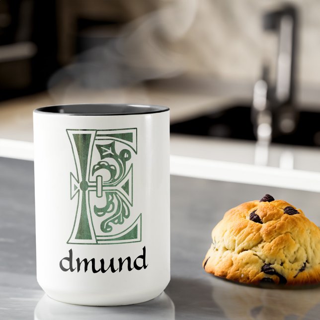 Caneca Capital Decorativo Botânico Medieval E (Criador carregado)