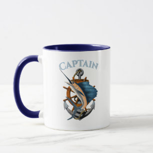 Caneca Capitão Ancoragem Náutica Pesca Profunda