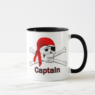 Caneca Capitão Crânio de Pirata e Pernas de Crossbones