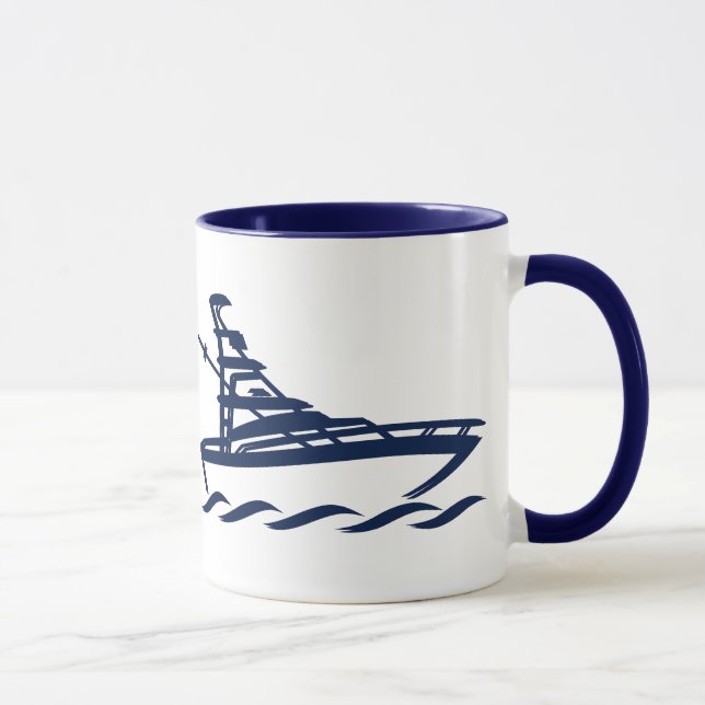 Caneca Capitão do Boat (personalizável) Mug (Direita)