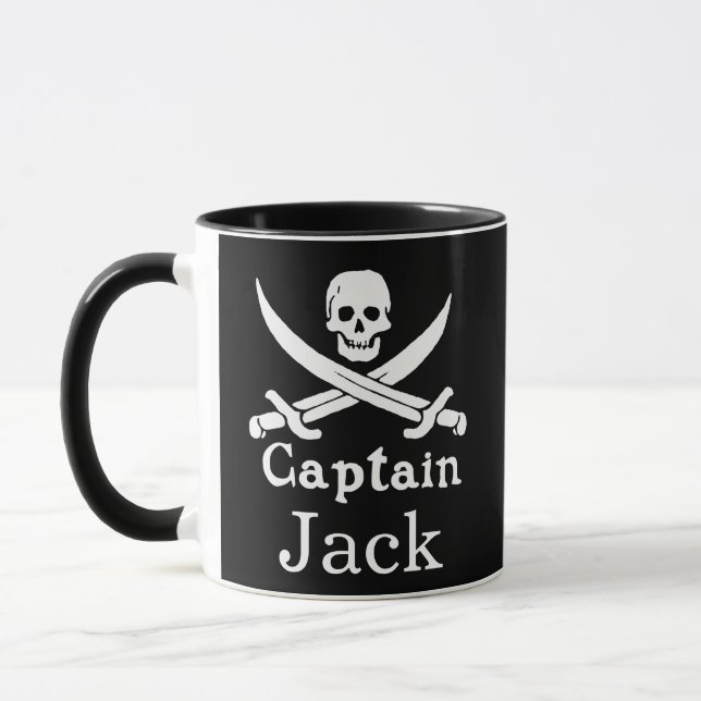 Caneca Capitão Pirata Personalizado (Esquerda)