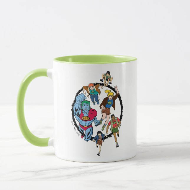Caneca Capitão Planeta e o Círculo dos Planetários (Esquerda)