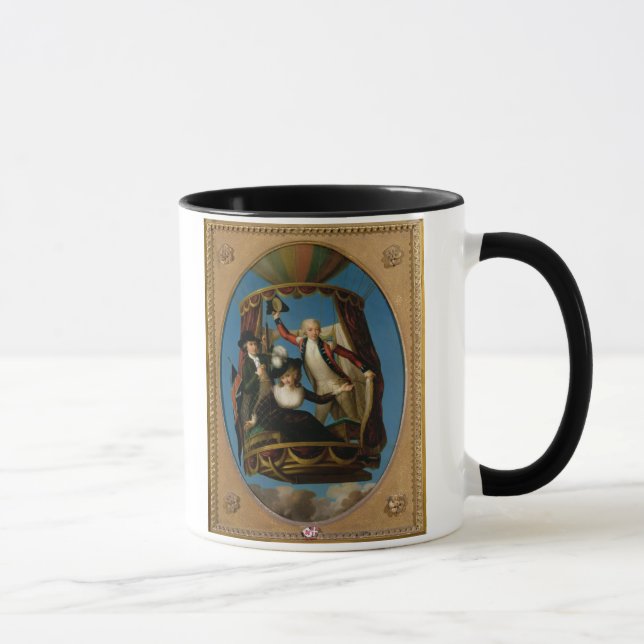 Caneca Capitão Vincenzo Lunardi com seu George assistente (Direita)