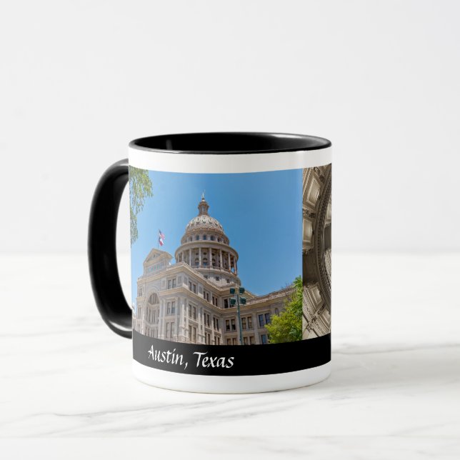 Caneca Capitólio Estadual do Texas - Café Designer (Frente Esquerda)