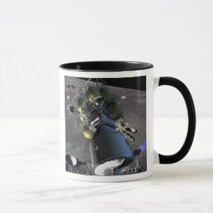 Caneca Capitulação do artista de uma nave espacial nova