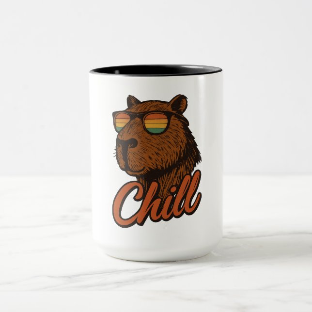 Caneca Capivara retrô (Centro)