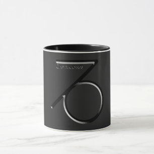 Caneca CAPRICORN, Design abstrato do Sinal Zodiac,