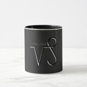 Caneca CAPRICORN, Design abstrato do Sinal Zodiac,
