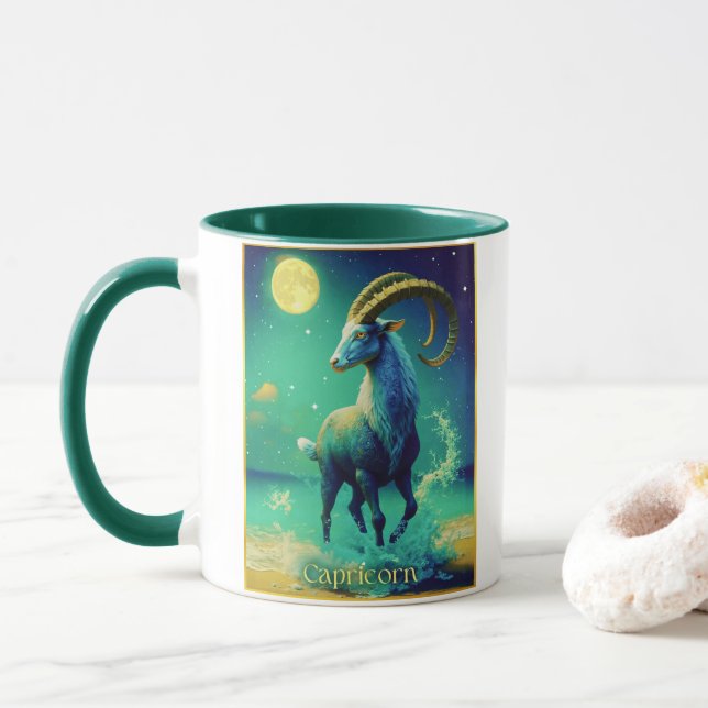 Caneca Capricorn the Sea Goat Zodiac Sign (Com Donut)