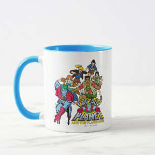 Caneca Captain Planet & the Planeteers Group Logo Graphic
