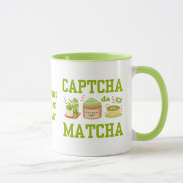 Caneca CAPTCHA DA MATCHA Diversão Latino Drinker