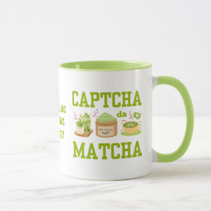 Caneca CAPTCHA DA MATCHA Diversão Latino Drinker