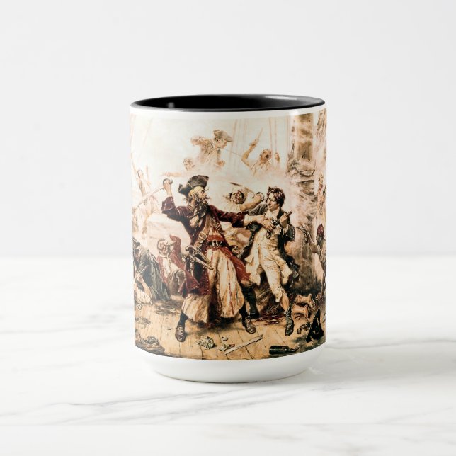 Caneca Captura, Pirata Barba Negra, Vingança da Rainha An (Centro)