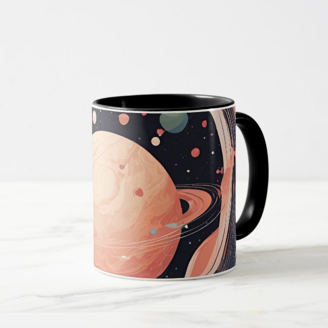 Caneca 💖 🌠 "Capturado em sua órbita" (Frente Esquerda)