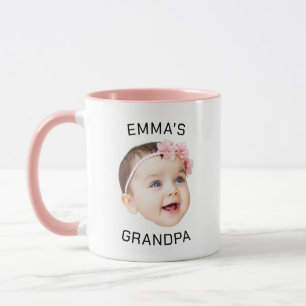 Caneca Cara De Bebê Personalizada, Vovô Gift Mug, Present