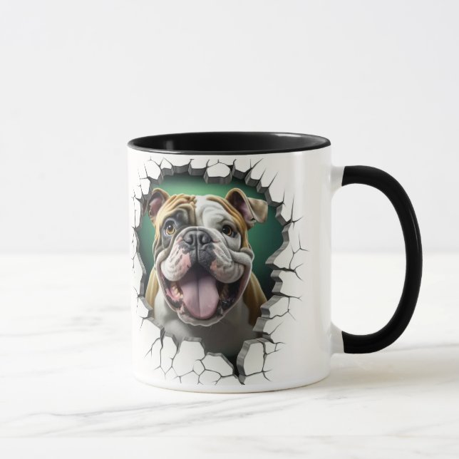 Caneca Cara de cachorro fofo (Direita)