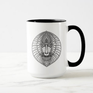 Caneca Cara inspirada do babuíno