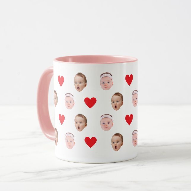 Caneca Cara Mug, Foto Personalizada, Presente De Bebê (Frente Esquerda)