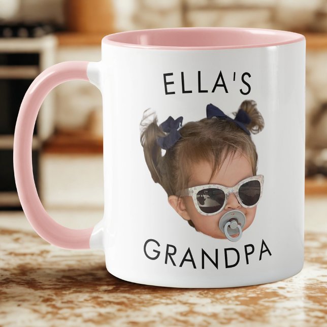 Caneca Cara Personalizada, Cara De Bebê Dady, Vovô Aniver (Criador carregado)
