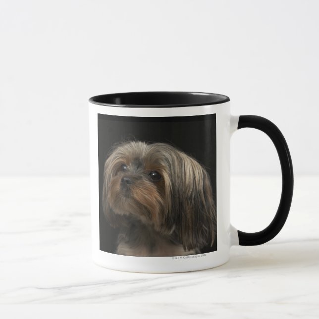 Caneca Cara yorking triste que olha à esquerda (Direita)