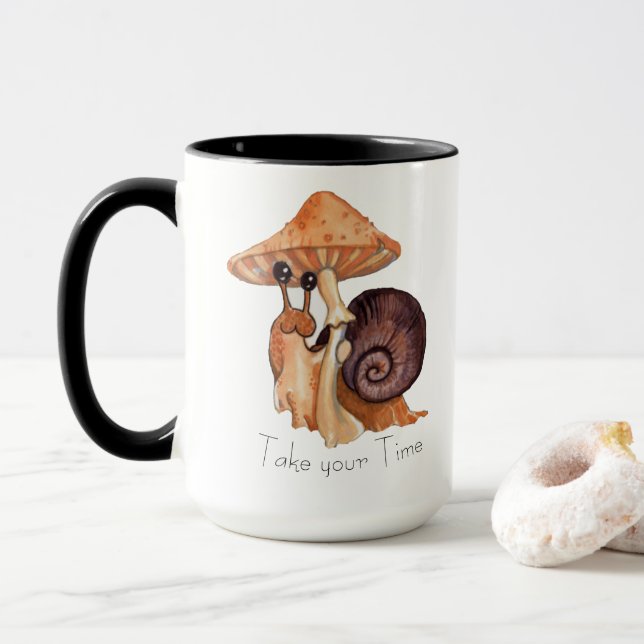 Caneca Caracóis do cuidado do auto (Com Donut)