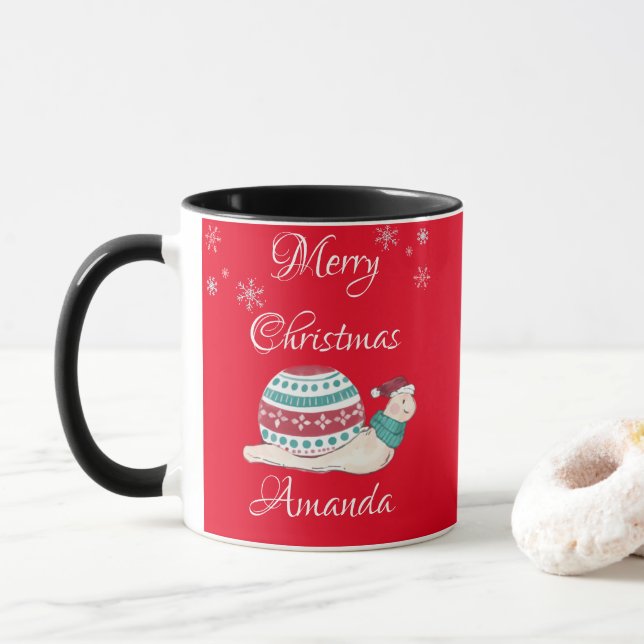 Caneca Caracol-de-natal (Com Donut)