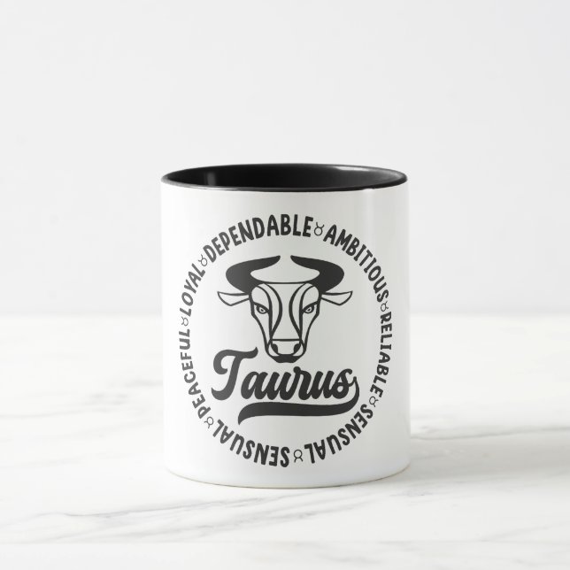 Caneca Caracteres Cute Zodiac Sinal/Taurus (Centro)