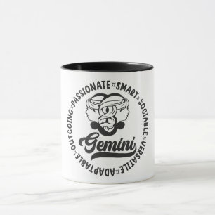 Caneca Características do Sinal Zodiac Cuto/Gemini