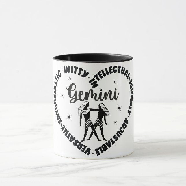 Caneca Características do Sinal Zodiac Cuto/Gemini (Centro)