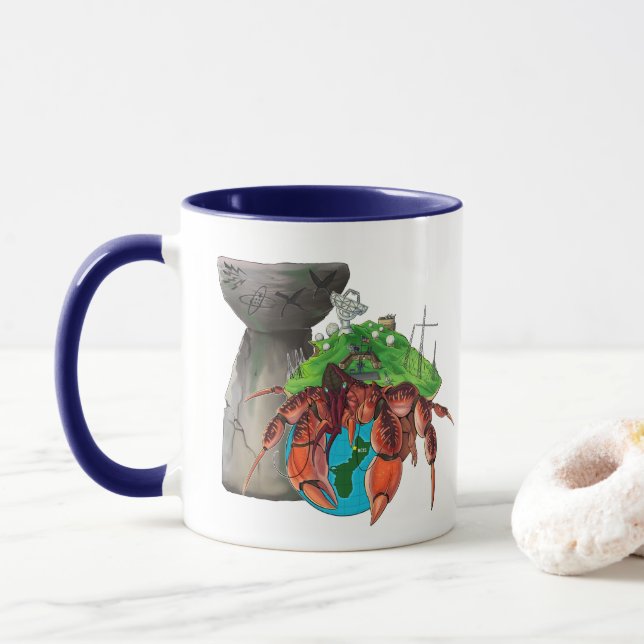 Caneca Caranguejo de coco NCTS + Mug de selo de comando (Com Donut)