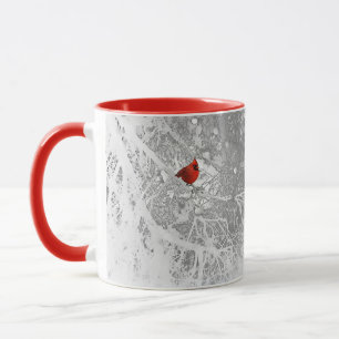 Caneca Cardeal no inverno