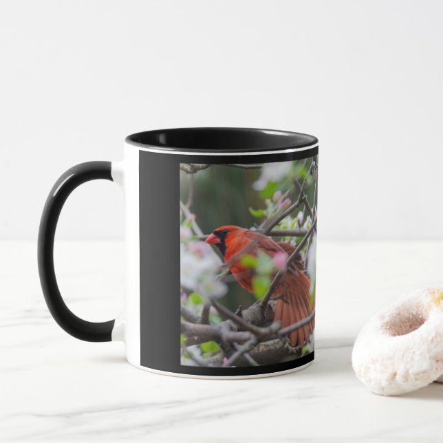 Caneca Cardinal Songbird Pair (Com Donut)