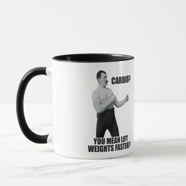Caneca Cardio - Levante Pesos Mais Rápido - Homem Excessi (Esquerda)