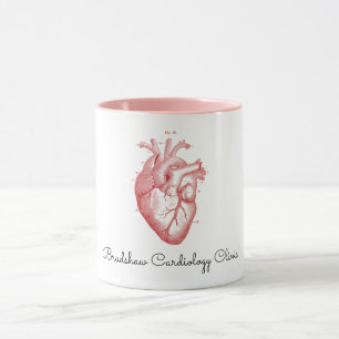 Caneca Cardiologista do Coração Anatômico Nome Café